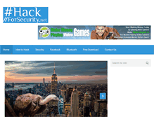Tablet Screenshot of hackforsecurity.net